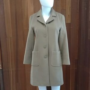 J.Crew camel wool car coat, PXS